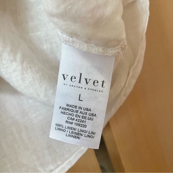 Anthropologie White Linen Blouse - Picture 6 of 9